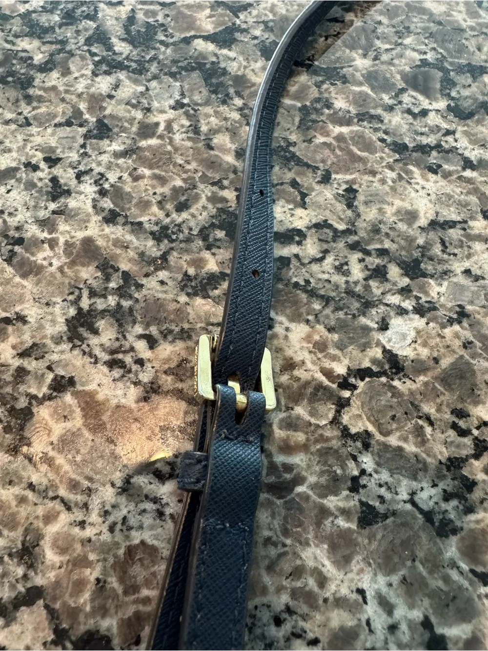 Michael Kors Jet Set East West Crossbody Bag Navy Saffiano Leather Gold hardware